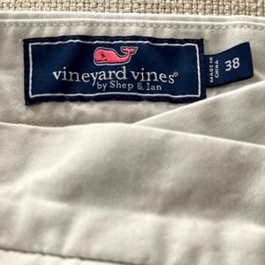 Vineyard Vines Club Shorts Mens 38 White Embroidered Whale American Flag Whale